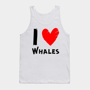 I Love Whales Tank Top